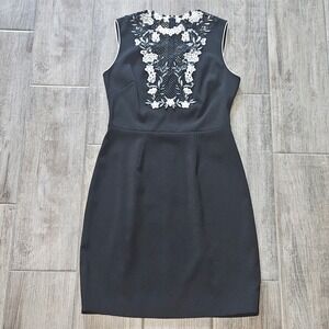 karen millen black and white lace dress Karen Millen Women's Size 2 Wiggle Dress White Black Floral Lace Pencil 1003